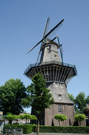 Amsterdam, netherlands, august 2012    Windmill in Amsterdamのeditorial素材