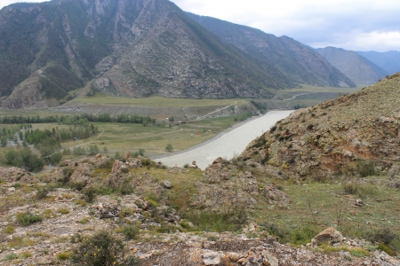 River at the bottom of the gorgeの写真素材