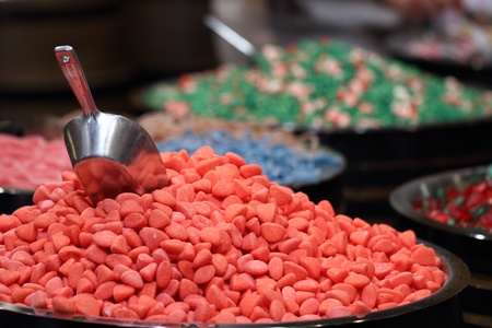 details of candy at the candy shopの写真素材