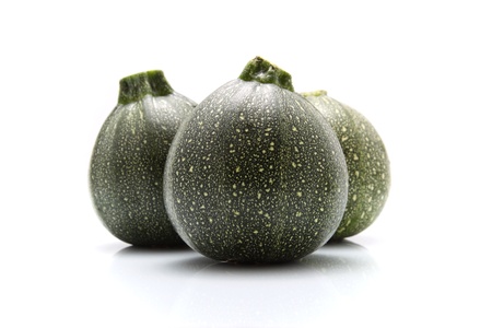 details of round courgette or zucchiniの写真素材