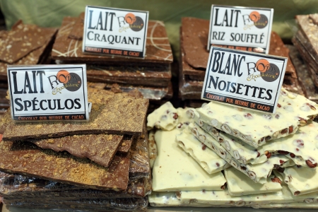 Lyon, France  November 11, 2013  Details of the third edition of the salon du chocolat in Lyon  Many chocolatiers, chefs, pastry chefs and young talents celebrated chocolate and cocoa in all its forms のeditorial素材