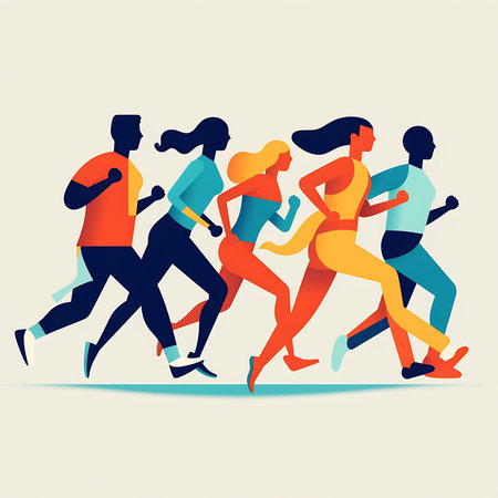 AI generated: Winning the Race - Competition and Success in Business Illustrationの素材