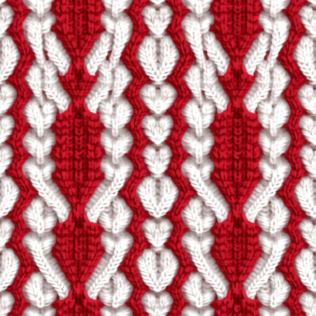 Merry Christmas wool knitted sweater background vector illustration, Christmas and holiday card design templateの素材