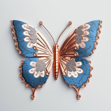 Generative AI 3D banknote currency on blue background. banknote 3d with wings growing business concept, lost money, money saving, bank, finance investment. 3d money loan wing payment icon vector render illustrationの素材