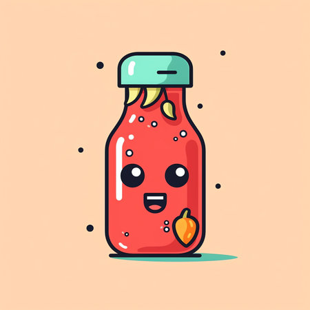 Paprika cute character, vector illustration for kids in cartoon styleの素材