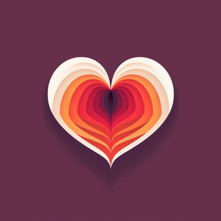 Happy Valentine's Day card with lettering in a heart shape and striped background with petals - vector illustration design templateの素材