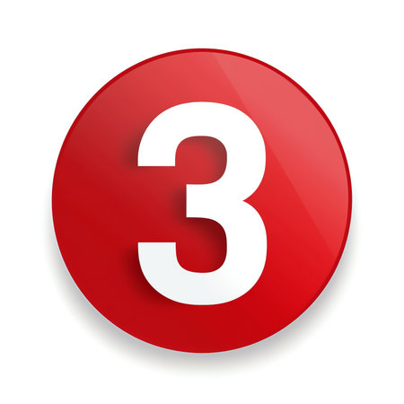 Generative AI 3d attention icon caution sign, error, risk mark. Alert or danger exclamation. White exclamation mark on red circle isolated on white background. 3D render speech bubble vector illustration.の素材