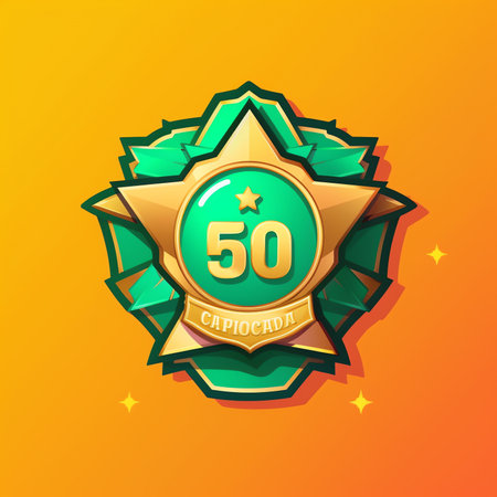 Generative AI 3D quality golden guarantees a medal with a star and ribbon. Gold badge warranty icon isolated on beige background. Realistic graphics Certificate Badge icon, Yellow award badge.3D vector illustrationの素材