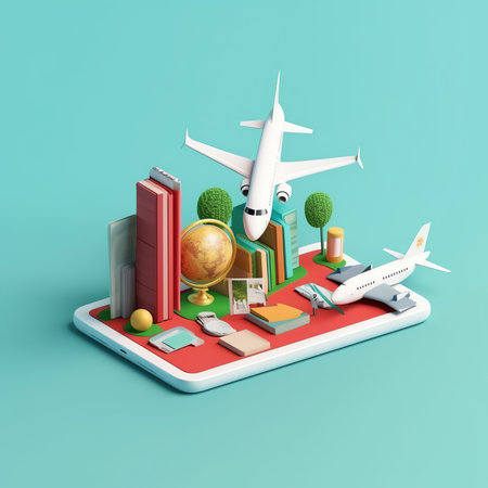 Generative AI 3d calender with credit, debit card, shopping cart, shopping bag and flying coins, falling golden coins on blue background. account book bank and calendar. tax payments, saving money. vectorの素材