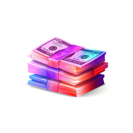 Generative AI Opened envelope with money. Dollar bills. Salary, earning and savings concept. 3D Web Vector Illustrations.の素材