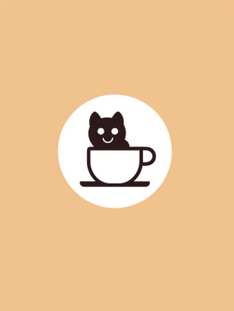 Generative AI Dog mother coffee lover - words with cat footprint, heart and coffee mug. - funny pet vector saying with kitty paw, heart and fishbone. Good for scrap booking, posters, textiles, gifts, t shirts.の素材