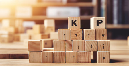 Generative AI Customer relationship management (CRM), Target customer, buyer persona, marketing segmentation, job recruitment concept. Wooden cube blocks with focused on target customer symbols.の素材