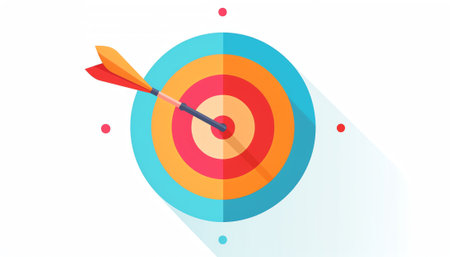Generative AI Vector team target Iconの素材