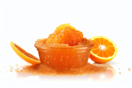 Generative AI Closeup shot of loofah body scrubの素材