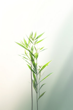 Generative AI closeup shot of a plant for wallpaperð¥°の素材