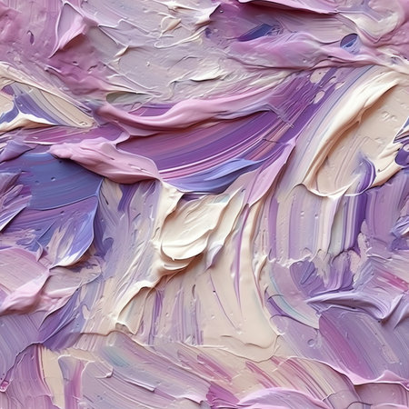 Generative AI Abstract macro shot of painted rice paper, resembling a pearl texture, in soft violet colour tones. Could be used as wallpaper or background.の素材