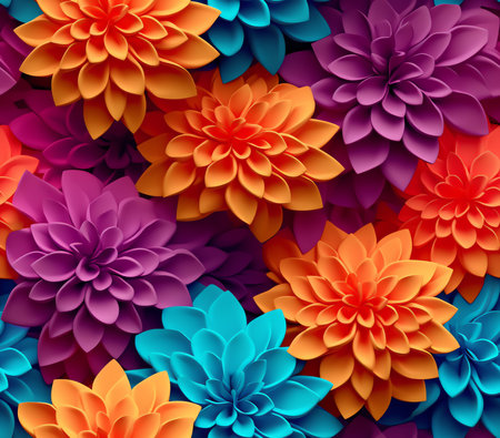 Generative AI Abstract background of flowers. Close-up.の素材