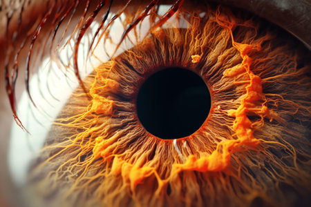Generative AI Human eye iris close upの素材