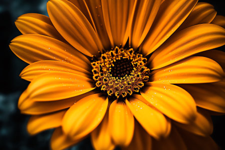 Generative AI Macro photo of yellow flowerの素材