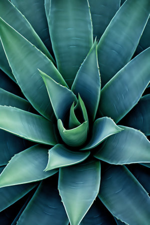 Generative AI Sharp pointed agave plant leavesの素材