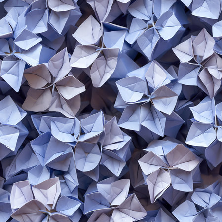 Generative AI Blue hydrangea background, flower macro shotの素材