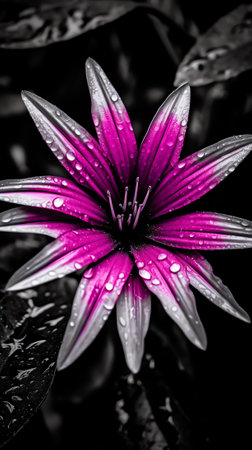 Generative AI African Daisy or Osteospermum tropical flower.USA, Hawaii, Mauiの素材