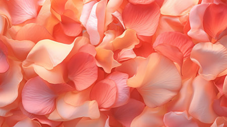 Generative AI Macro Abstract of Rose Petalsの素材