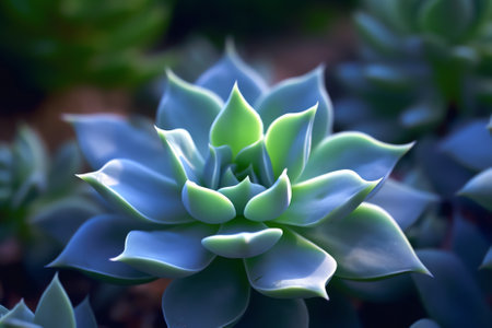 Generative AI Succulent plant close-upの素材