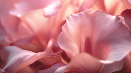 Generative AI Tender beautiful rose petal texture. Pink rose petal close up. Macro photo of natural rose petal texture. Rose petal backgroundの素材
