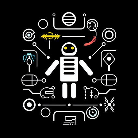 Generative AI Optician Thin Line Vector Icons Set with Optometry Technology and Eyeglassesの素材