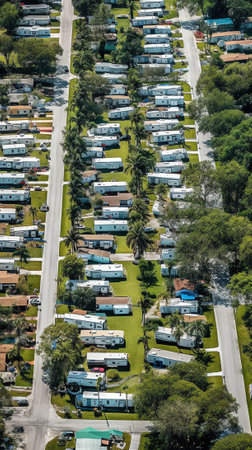 Generative AI Manufactured housing in South Florida USAの素材