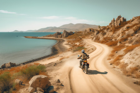 Generative AI Madrid, Spain.03/12/2019. The Yamaha TÃ©nÃ©rÃ© 700 is a midsize adventure/dual-sport motorcycle manufactured by Yamaha since 2019.の素材