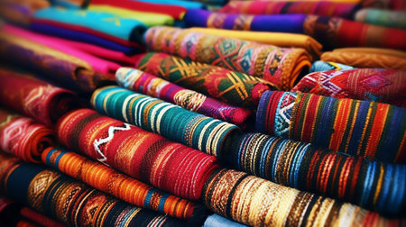 Generative AI Weaving, traditional crafts,の素材