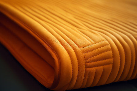 Generative AI manufacture of upholstered furniture, upholstery of a furniture element with a pneumatic stapler, close-upの素材