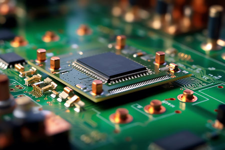 Generative AI automatic soldering iron tips of automated manufacturing and assembly pcb boardの素材