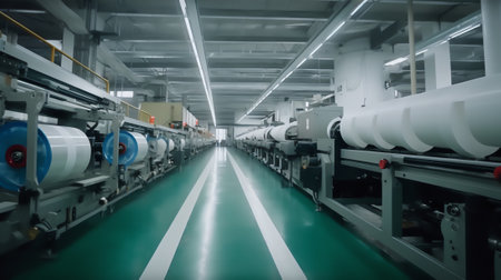 Generative AI Dhaka - Bangladesh - 2020: Industrial factory production line, LED light manufacturing and testing processの素材