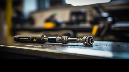 Generative AI Metal shaft with rubber layers and equipment to form tireの素材