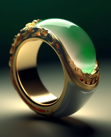 Generative AI Craft jewelery making. Repairing ring by inlaid tight gem.の素材