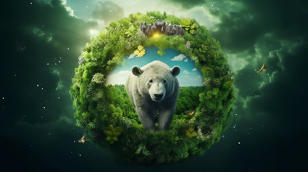 world wildlife by Animal's on earth, wildlife concept, environment day, World Habitat & wildlife dayの素材