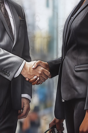 Business handshakeの素材