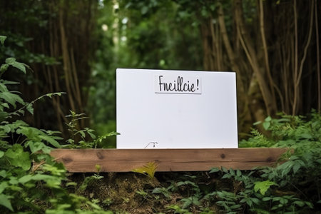 Wedding signboard in wedding dayの素材