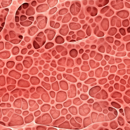 Organic texture of Red Sea Fan or Gorgonia coral (Annella mollis). Abstract backgroundの素材