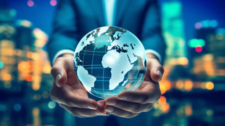 Global investment asset allocation concept, portfolio balancing for international stocks, bonds or rの素材