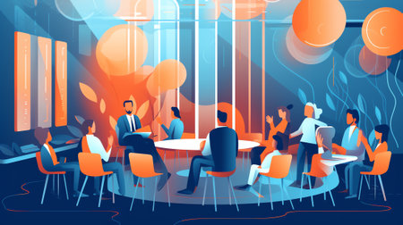 Business Conference live webinar banner invitation and social media post template. Business webinarの素材