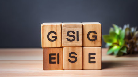 ESG concept of environmental, social and governance in sustainable and ethical business, vector illuの素材