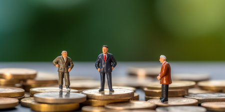 Annuity is shown on the conceptual business photoの素材