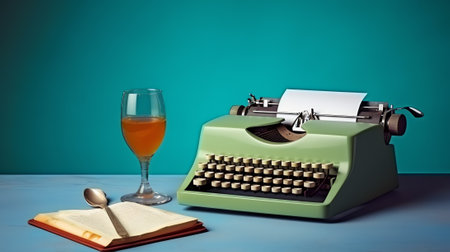 Text fear of failure typed on retro typewriterの素材