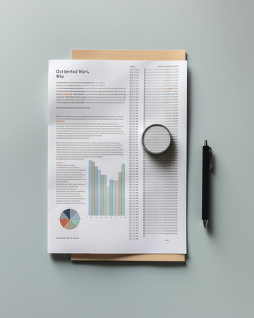 List with text sheet 2022 BUDGET of paper for notes. Business concept.の素材