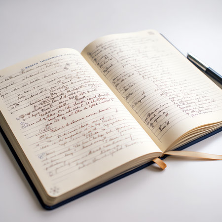 Municipal bonds notepad with text on white tableの素材