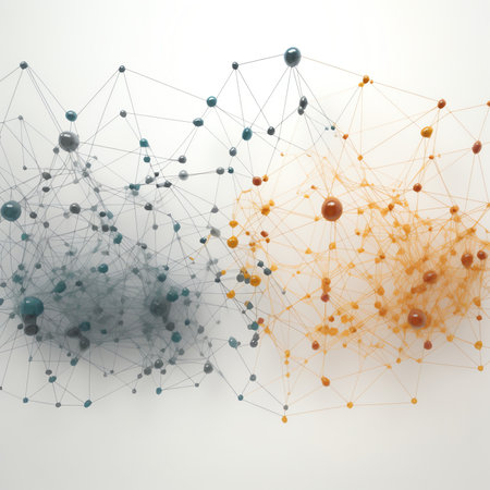 Linking entities. Network, networking, social media, connectivity, internet communication abstract.の素材